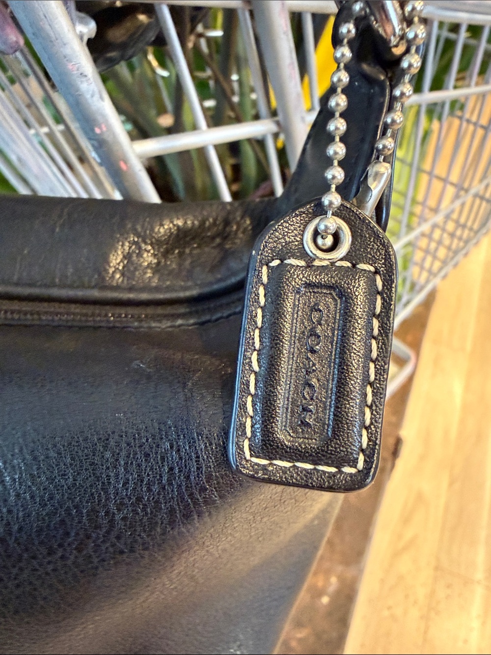 Coach Baguette Smooth Leather Purse Hobo LEATHERWARE EST 1941 Black Small Mini - Picture 5 of 12
